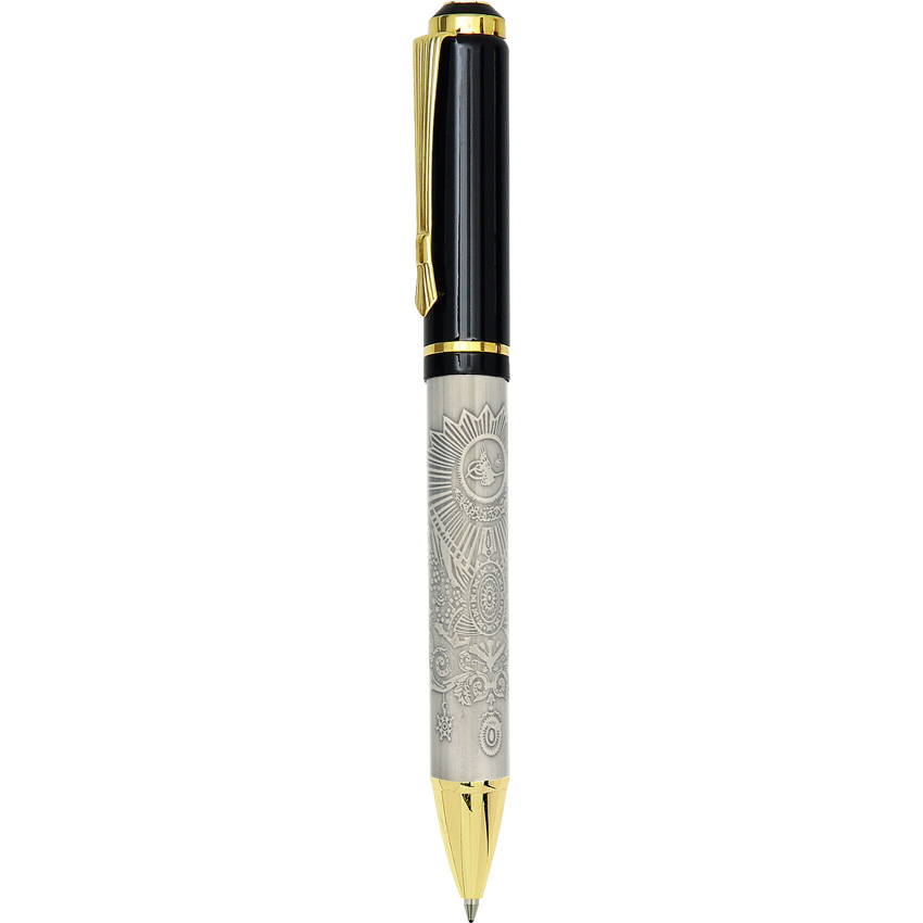 Roller ve Tükenmez Kalem Osmanlı Tuğra Kabartma Kalem Seti