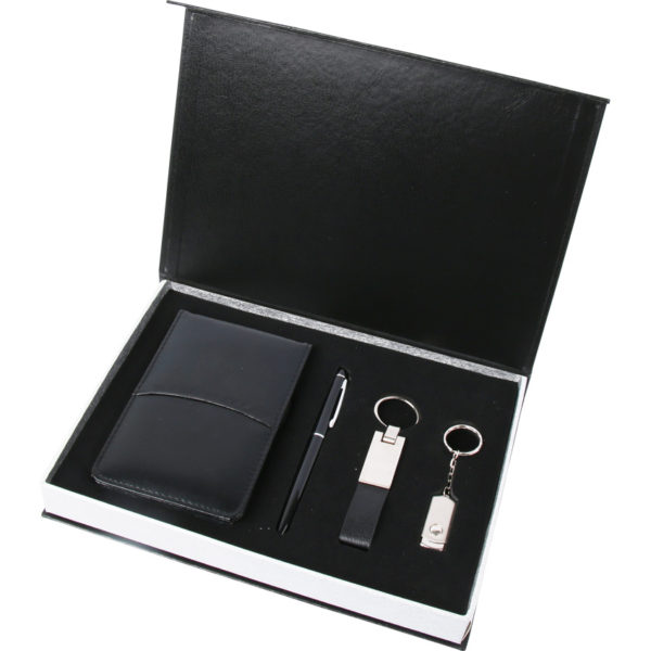 Hesap Makinalı Cep Bloknot Metal Roller Kalem 16 GB USB Bellek Anahtarlık Özel Kutu Kutu Boyutu:26.5 x 19 x 3.7 cm